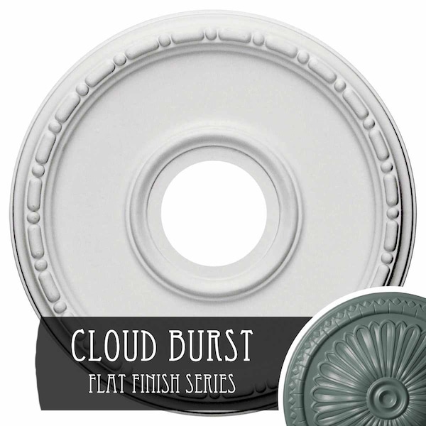 Ekena Millwork Medea Ceiling Medallion (Fits Canopies up to 5 3/8"), 16 1/2"OD x 3 7/8"ID x 1 1/2"P, Cloud Burst CM16MECBF - main